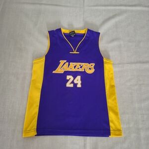 Vintage Kobe Bryant Lakers Jersey #24 Purple Gold Mesh Sport